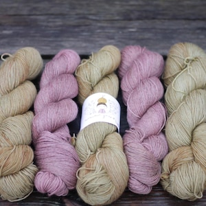 Maruma HDY Merino Eco Sock yarn fingering weight Hand dyed Non Superwash yarn