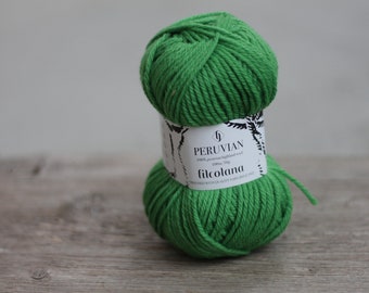 Filcolana PERUVIANA Highland wool 50g Color 279 Juicy Green 100% virgin wool