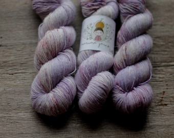 Maruma HDY Merino Linen single yarn fingering weight Hand dyed Superwash yarn