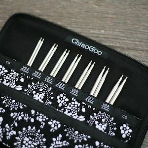 Chiaogoo Twist Red lace set Interchangeable knitting needle set Small