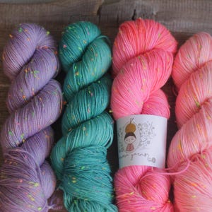 Maruma hand dyed fingering weight merino wool My Name Is Neo