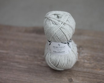 Filcolana PERUVIAN Highland-wol 50 g Kleur 950 Wintergrijs (gemêleerd) 100% scheerwol