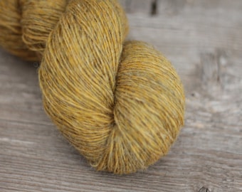 Fil de laine Dundaga 7/1, poids dentelle, laine rustique naturelle, doigté, laine grise
