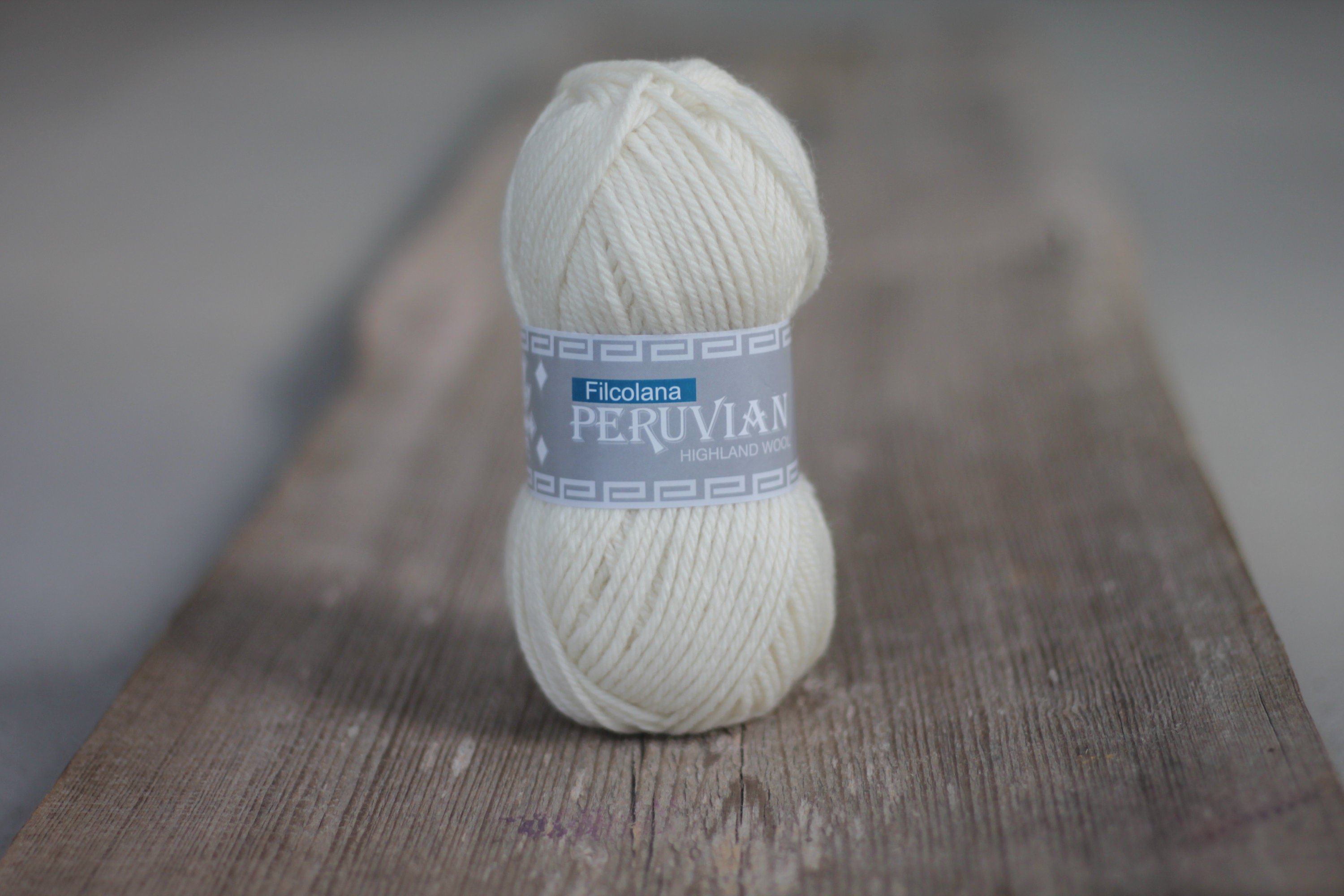 Filcolana PERUVIANA Highland Wool 50g Color 101 Natural White 100