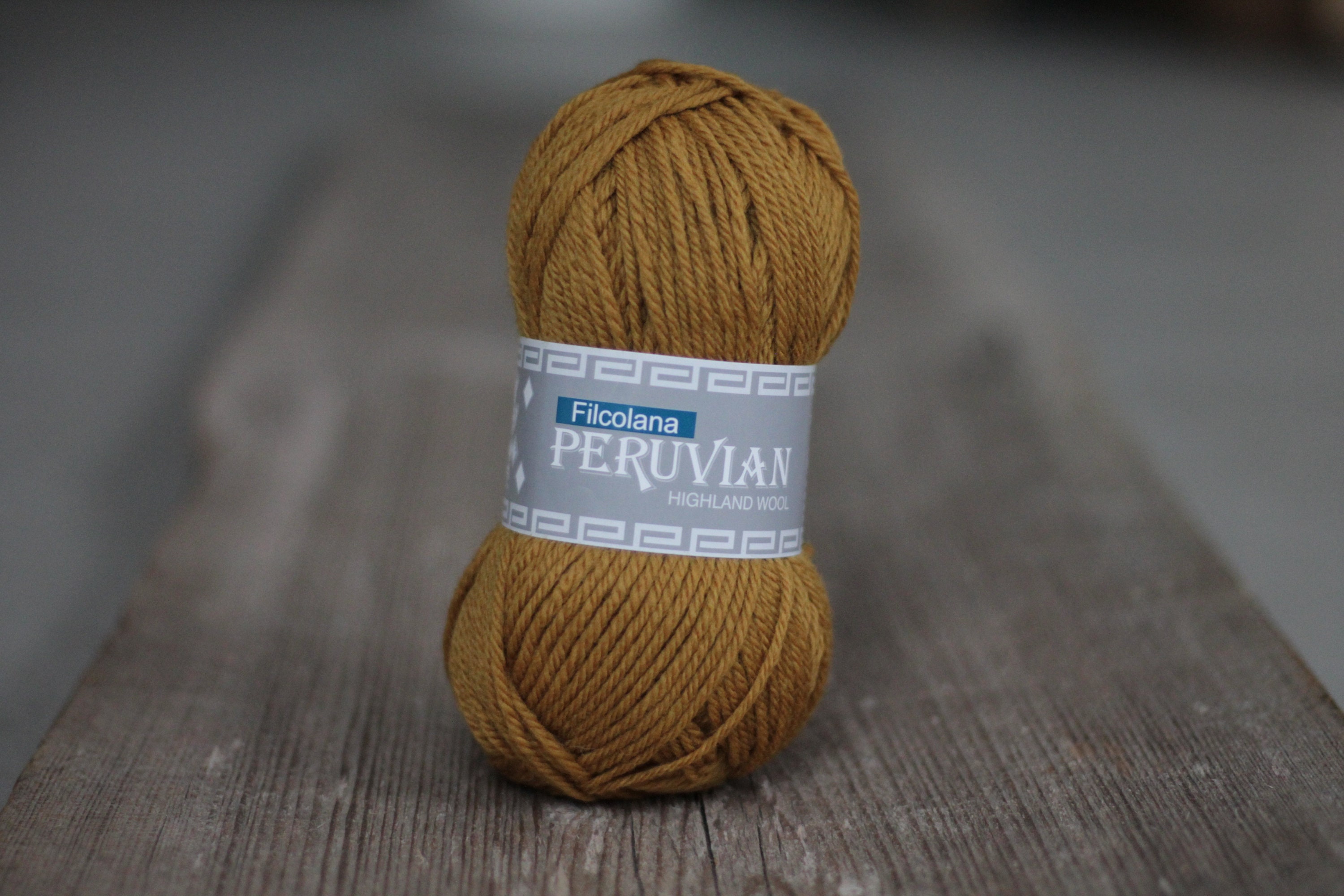 Tilsætningsstof Berri snigmord Filcolana PERUVIANA Highland Wool 50g Color 136 Mustard 100% | Etsy