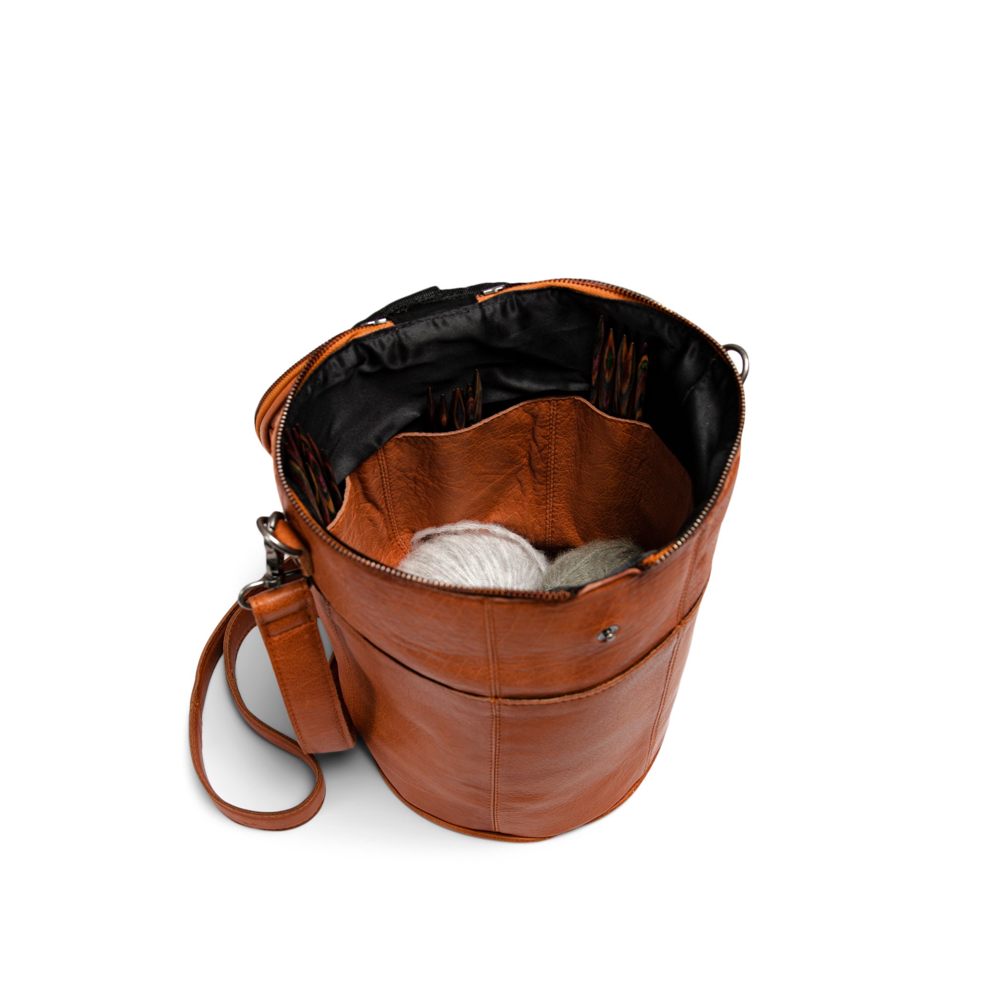 Muud - Saturn Knitting Bag Saddle Tan
