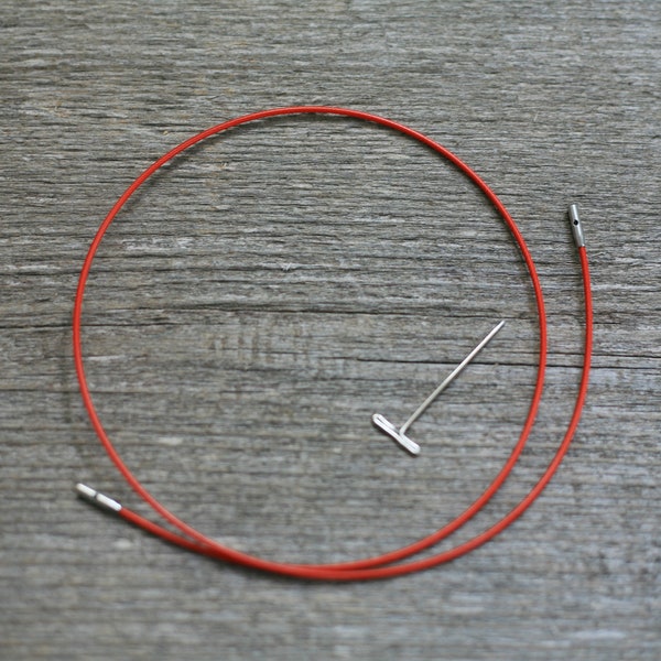 Chiaogoo TWIST Red cables for Interchangeable needles