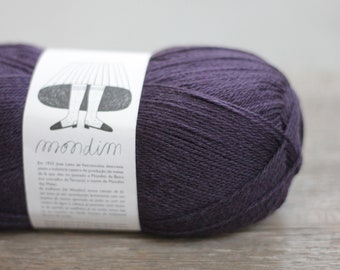 Retrosaria Rosa Pomar Pegulhal fingering weight yarn natural