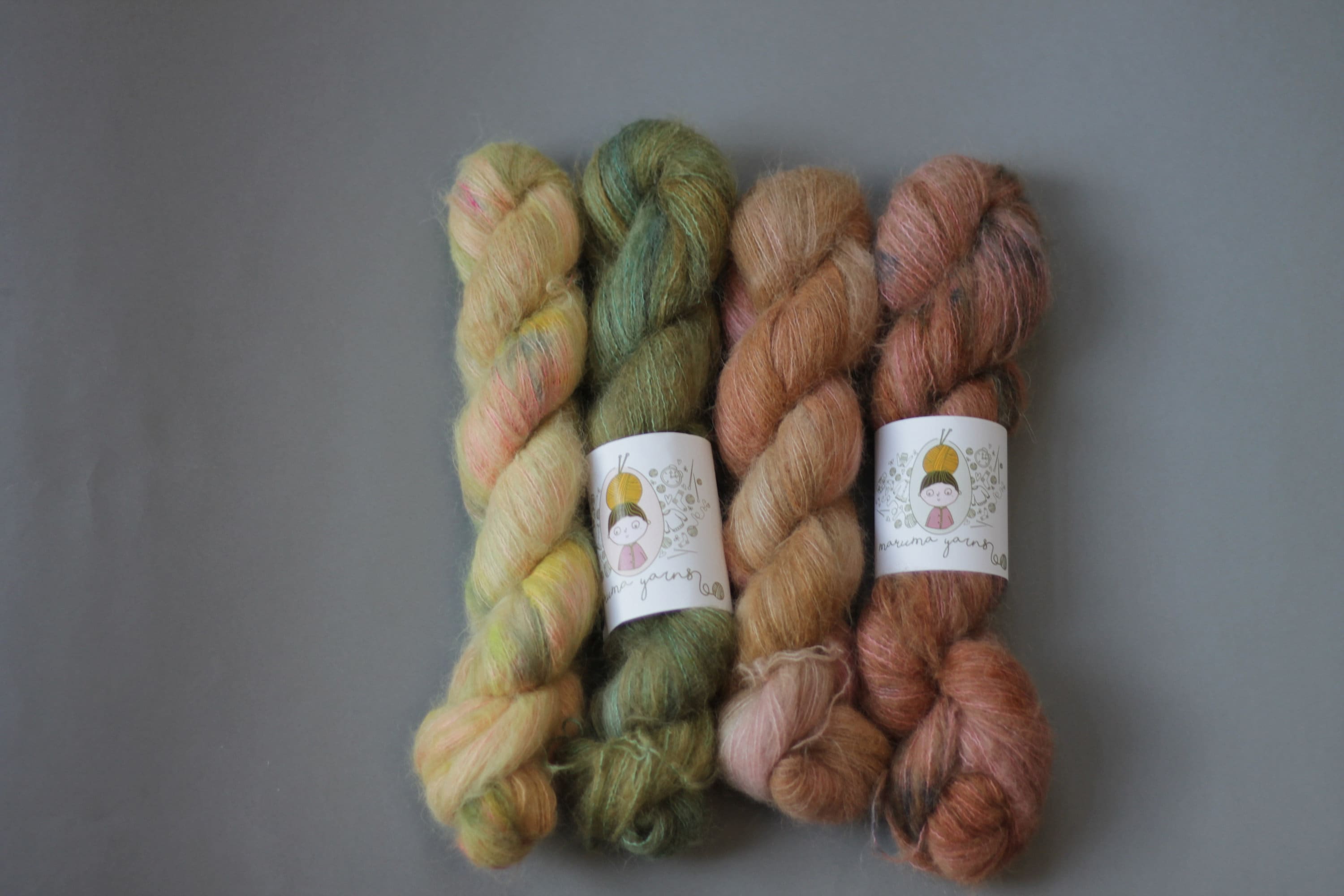 Hand-Dyed Suri Silk Alpaca Yarn: Lace Weight, 50g