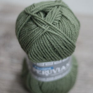 Filcolana PERUVIANA Highland wool 50g Color 221 Thyme 100% virgin wool