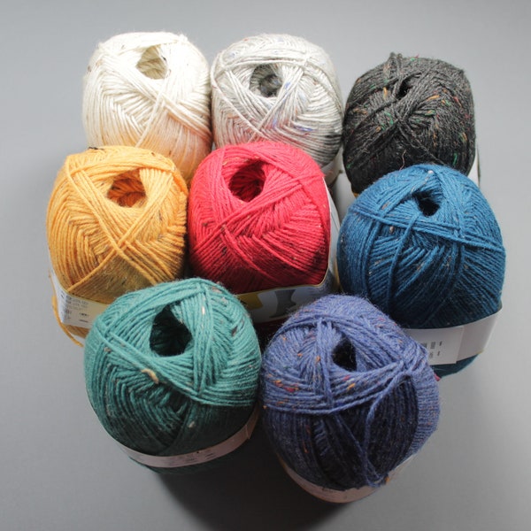 REGIA 6ply Tweed sock yarn 150gr  5.3oz 6ply sock yarn