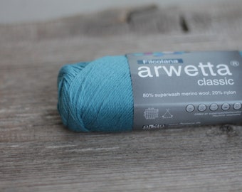 Filcolana Arwetta Classic 50g 4ply Sock yarn Color 266 Misty Lagoon