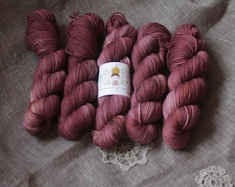 Hand dyed yarn DK weight superwash merino wool