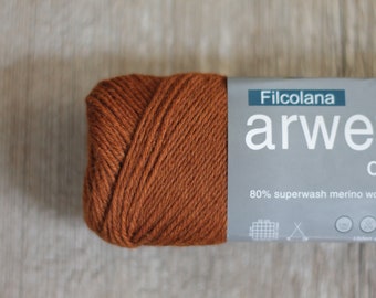 Filcolana Arwetta Classic 50g 4ply Sock yarn Color 352 Red Squirrel