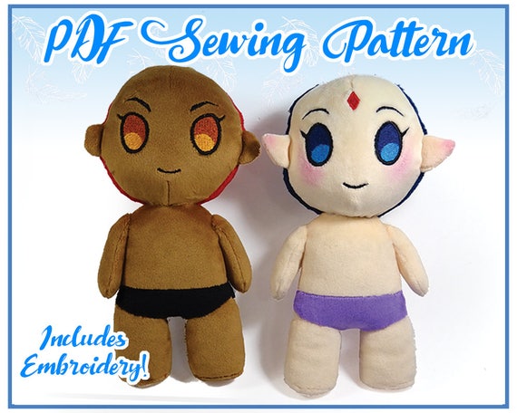 human plush pattern