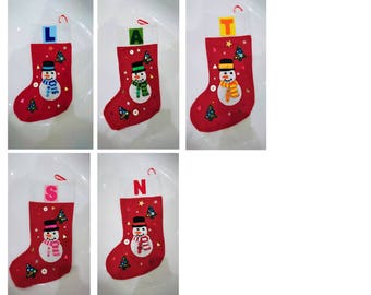 Snowman Christmas Stocking