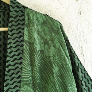 Seidenkimonojacke / Bolero Damen / Sommerstrickjacke / Oversized Duster mit Gürtel BT - KMS4093
