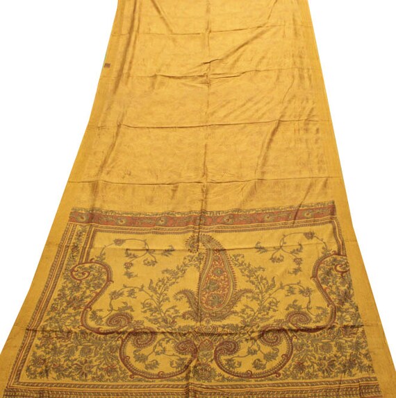 Vintage Indian Christmas Pure Silk Saree Christmas Indian Gift Printed Brown Silk Wrap Dressmaking 5 Yard Sari Used Fabric Silk Sarong PSS6700 fb9a97 Vintage Indian Christmas Pure Silk Saree Christmas Indian Gift Printed Brown Silk Wrap Dressmaking 5 Yard Sari Used Fabric Silk Sarong PSS6700 fb9a97
