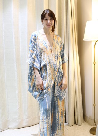 Kimono Rayon Kimono Cardigan Donna In Chiffon Rayon - Copricostume Elegante Per Spiaggia E Estate Cover Up Elegante
