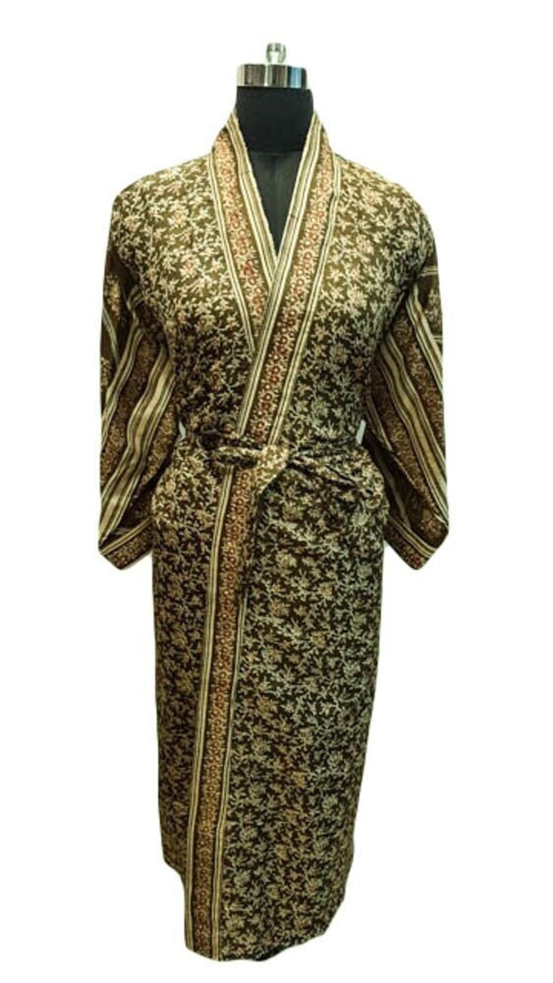 Pure Silk Kimono Long Kimonos Silk Robe Woman Robes Dressing Etsy Canada