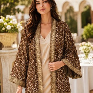 Sidenbrokadkavaj | Dambolero | Kimono | Duster JMS1006