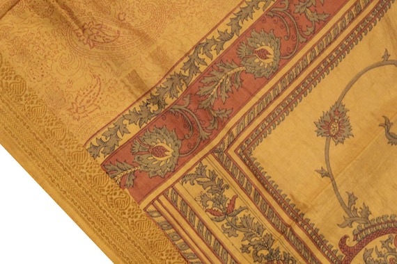 Vintage Indian Christmas Pure Silk Saree Christmas Indian Gift Printed Brown Silk Wrap Dressmaking 5 Yard Sari Used Fabric Silk Sarong PSS6700 fb9a97 Vintage Indian Christmas Pure Silk Saree Christmas Indian Gift Printed Brown Silk Wrap Dressmaking 5 Yard Sari Used Fabric Silk Sarong PSS6700 fb9a97