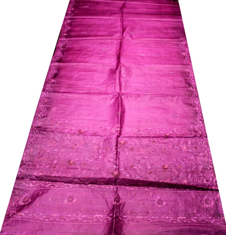 Vintage Pure Tussar Silk Sari Hand Woven Saree Handspun Tossor Indian Shawl Woman Wedding Dress Heavy Fancy Decor Long Curtain TSS1817