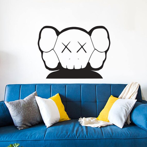 Kaws Wall Decal Kaws Wall Art Kaws Sticker Kaws Decor Kaws Etsy