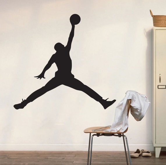 Michael Jordan Wall Decal Art Decor Sticker Bulls Decal Jumpman Decal Michael Jordan Decal Stickers Jordan Decal Michael Jordan Poster