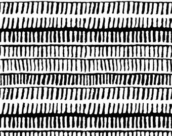 Zipper Stripe Black by Brandon Mably for Kaffe Fassett Collective Sold by the Half Yard