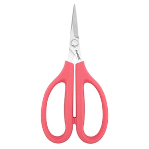 Famore Very Sharp Scissor With Large Pink Comfort Handles 6-1|4In # 732Sp