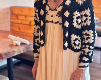 The Crochet Granny Square Cardigan PDF Pattern