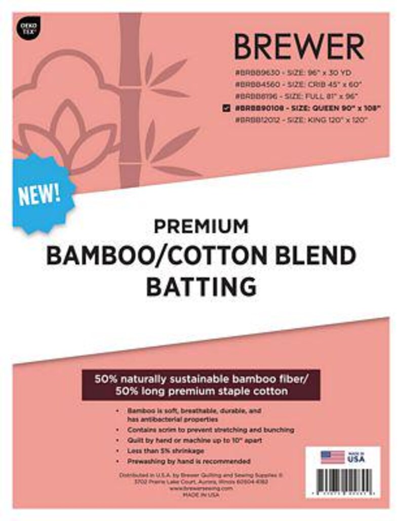 Brewer 50|50 Bamboo Blend 90in x 108in Queen imagem 1