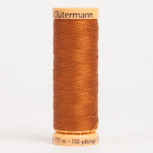 Gutermann Natural Cotton 50wt Thread 110 Yards — Color 2030 Bittersweet Brown