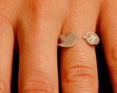geek jewelry physics - Sterling silver adjustable ring engineering gift mathematics math circle diameter pi number π twitter bird
