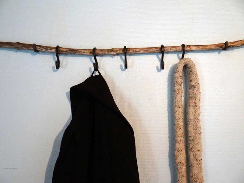 Iron s hooks 5 s fixtures handmade steel Etsy