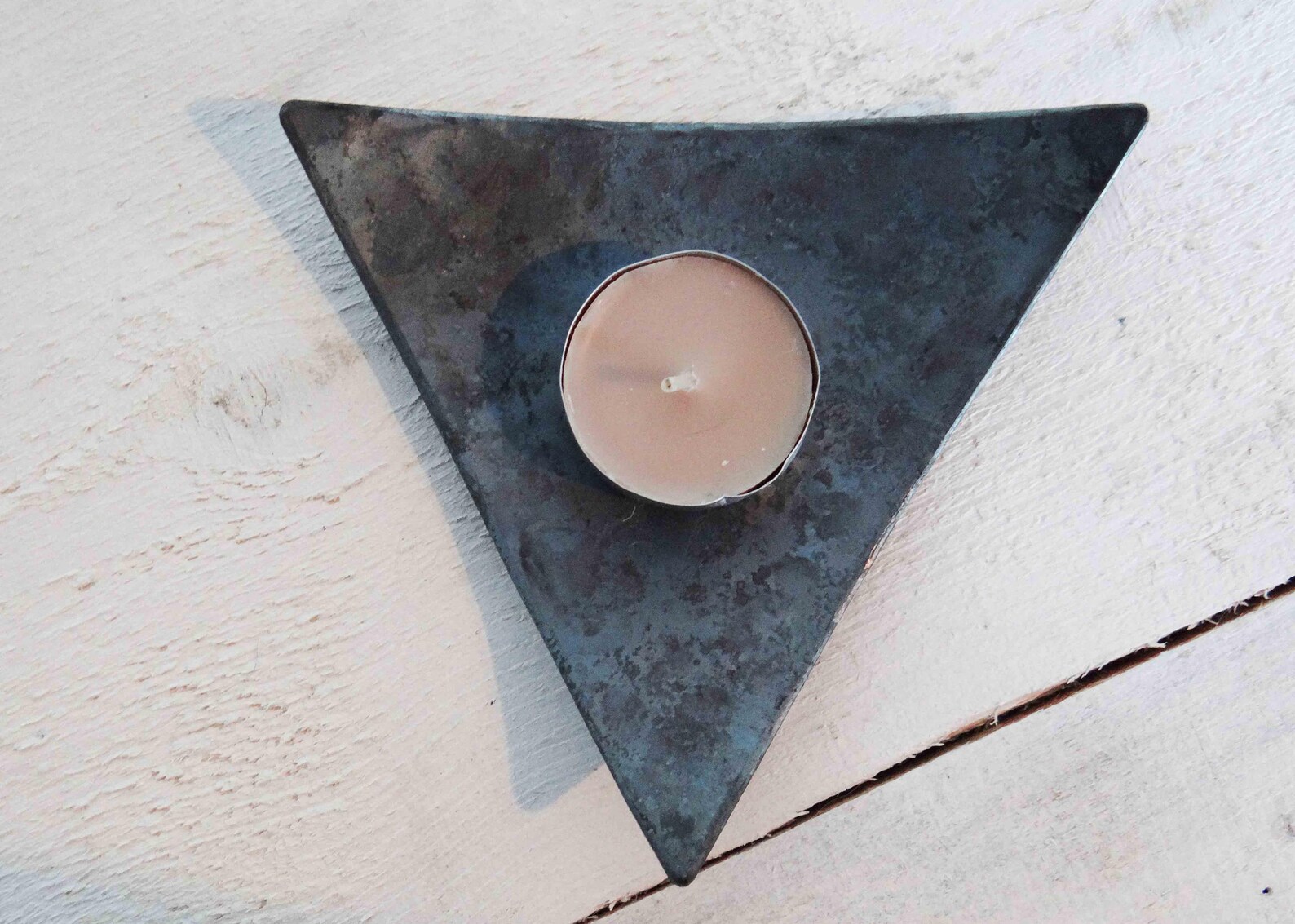 Iron Anniversary Gift Triangle Ring Dish Iron Ring Holder Etsy