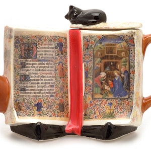 Holy Bible Illuminated Text Teapot