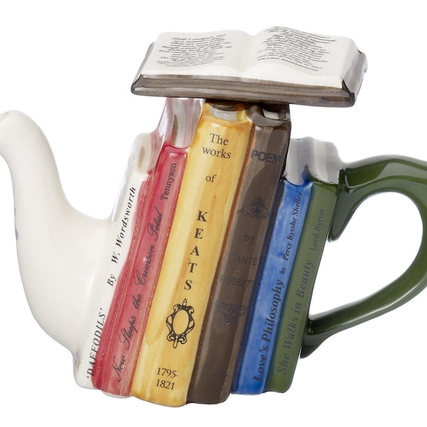 The 'Poetry Books' one cup Teapot