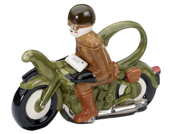 The 'motorcycle Dispatch Rider Full Size Teapot