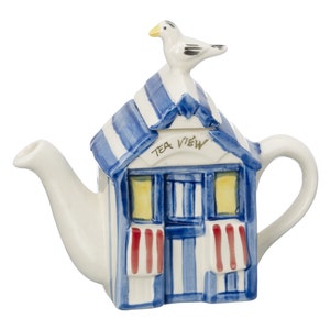 The 'Beach Hut' one cup Teapot