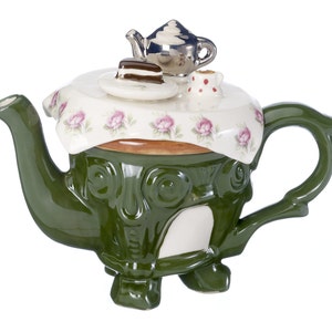 The &#39;Tea In The Garden&#39; one cup Teapot