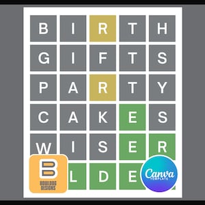 Customizable Canva Wordle Template