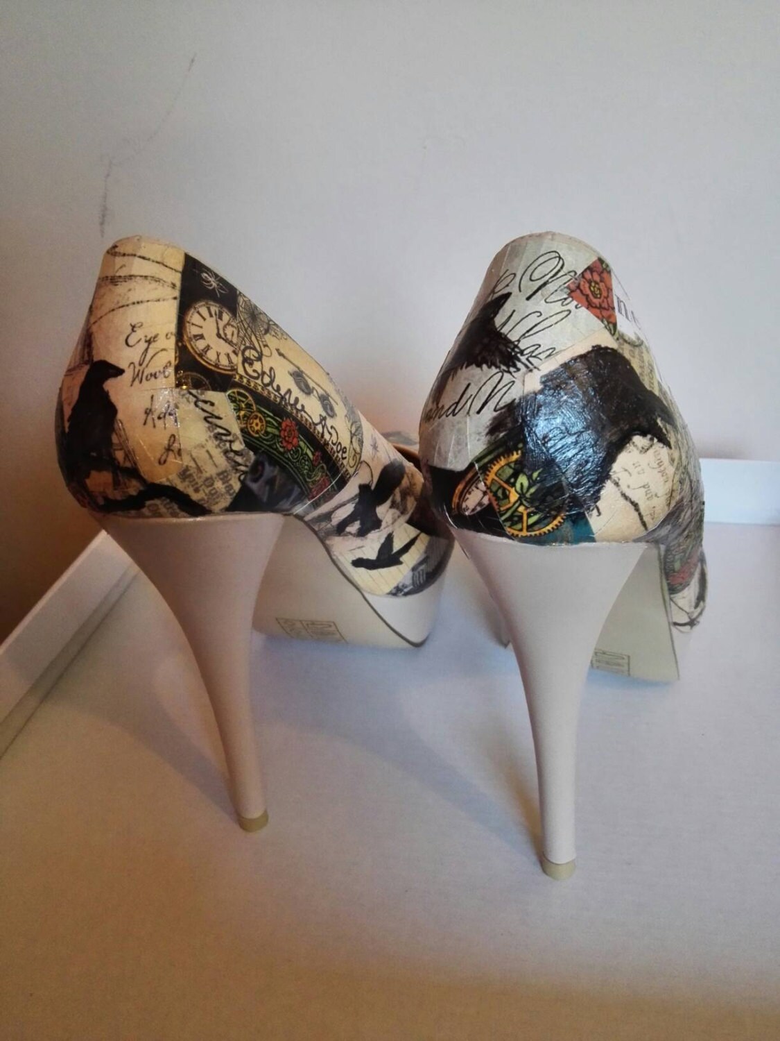 Edgar Allen Poe Shoes Etsy UK