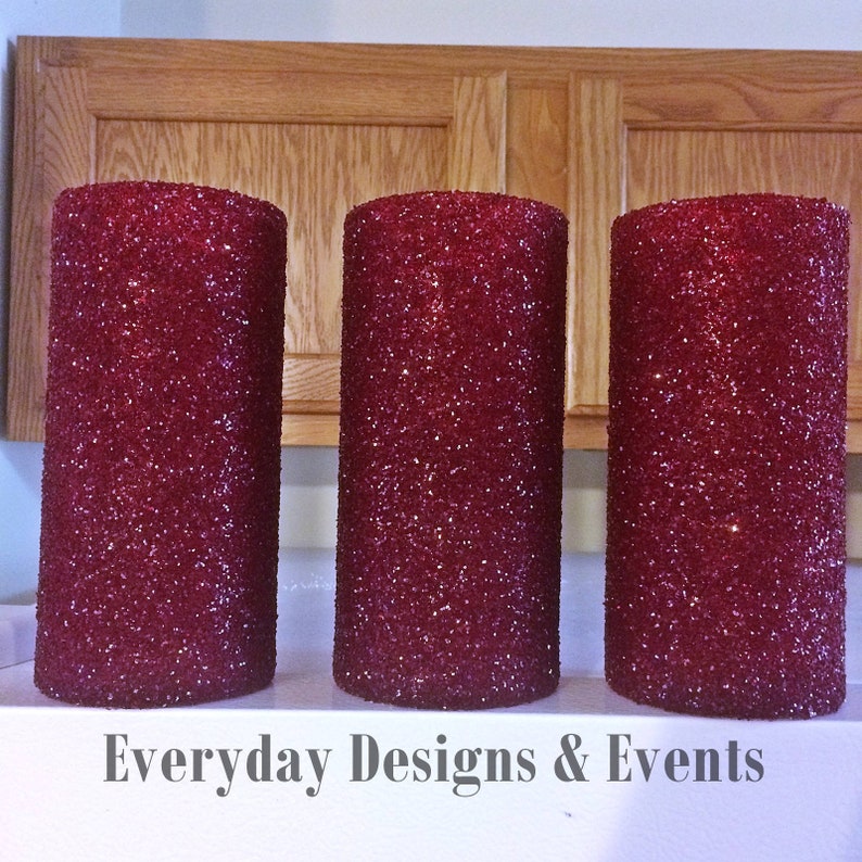 6 Burgundy Wedding Bouquet Vases Wedding Decoration Wedding Etsy