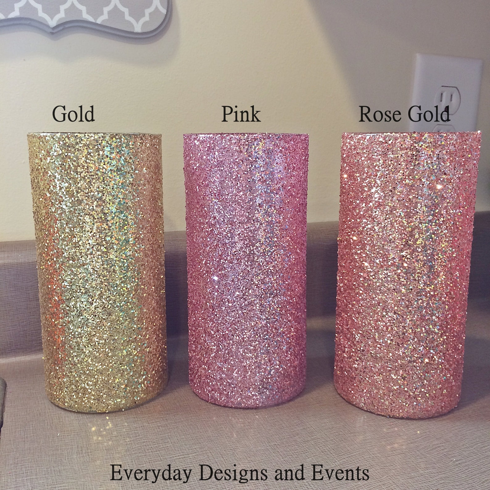 More Colors Rose Gold Flower Vases Wedding Decor Centerpiece Etsy