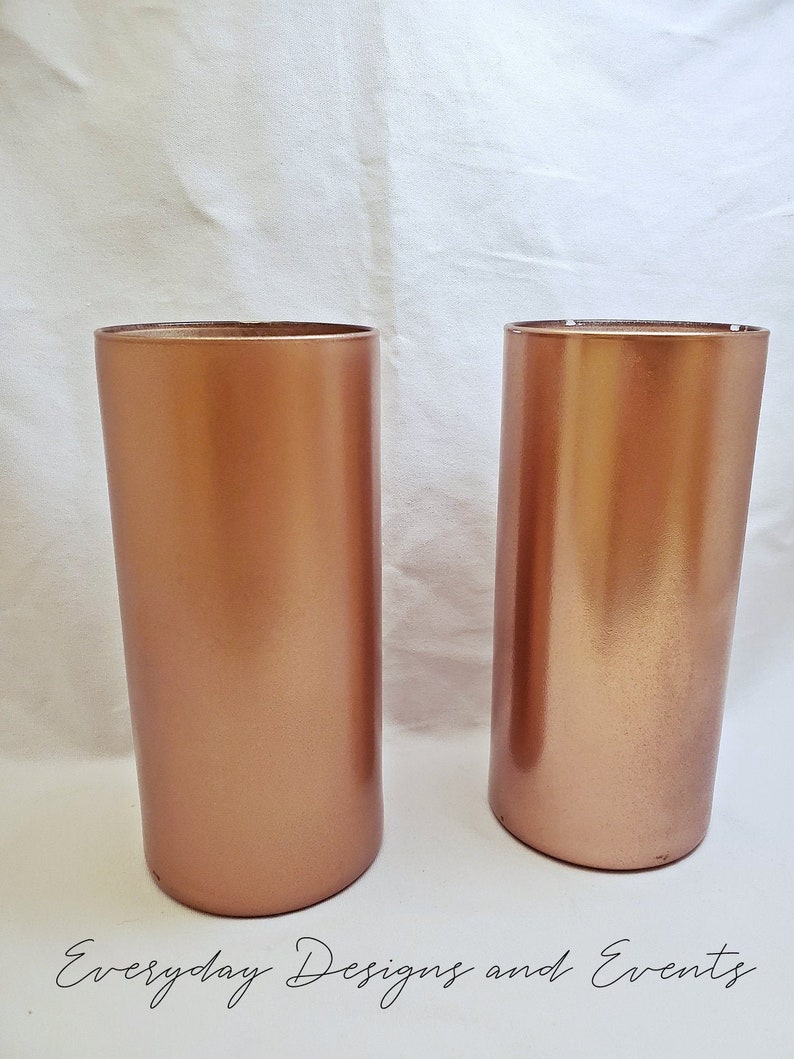 rose gold decor glass vases wedding centerpiece decoration gold baby shower bridal shower rustic wedding center piece for table SET OF 4 il 794xN 79fu