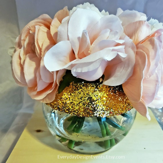 Wedding Baby Shower Centerpiece Rose Gold Decor Rose Gold Etsy