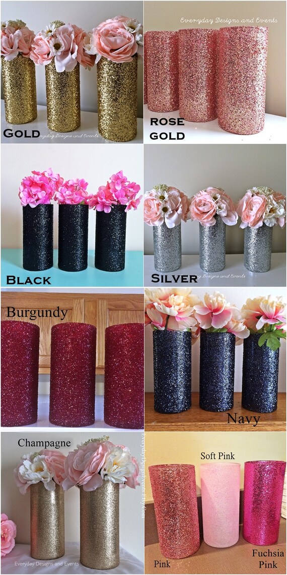 Gold Vase Gold Centerpiece Wedding Centerpieces For Tables Etsy