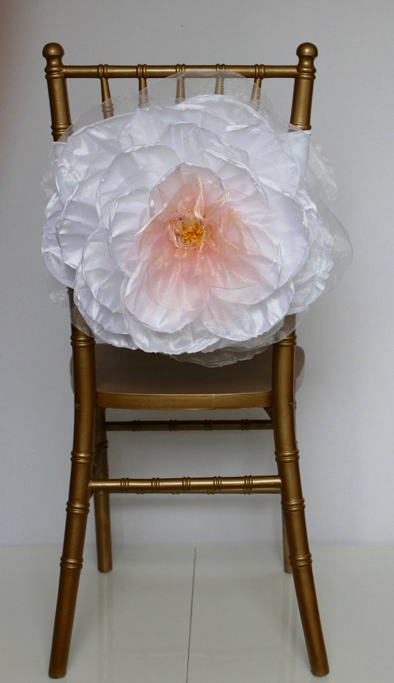 Iolana Flower Chair Sash Etsy